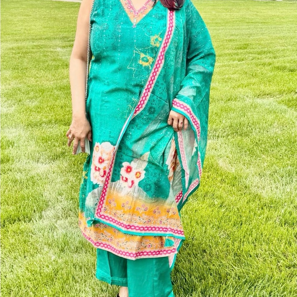 Vibrant Floral Kurta Set